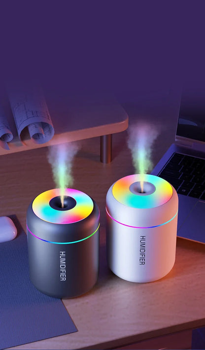 Mini humidificador difusor de aroma USB con luz LED
