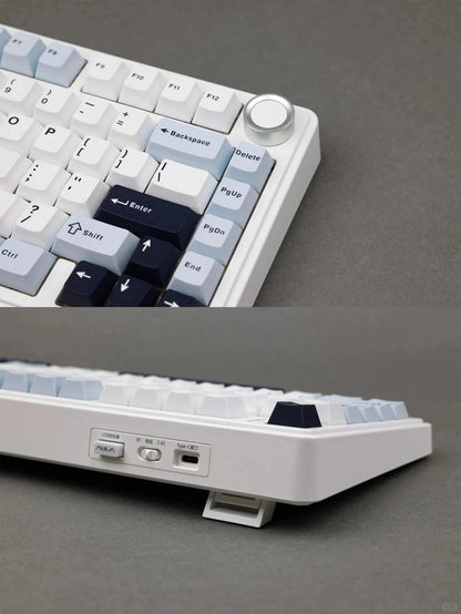 Teclado mecánico gamer inalámbrico RGB, formato compacto y tres modos de conexión