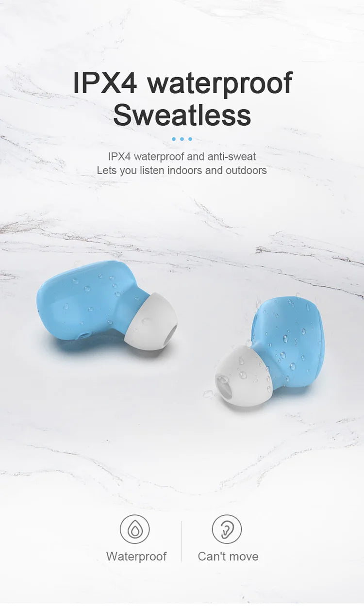 Mini auriculares TWS A6S Bluetooth auriculares intrauditivos inalámbricos Control táctil carga portátil para teléfono Android