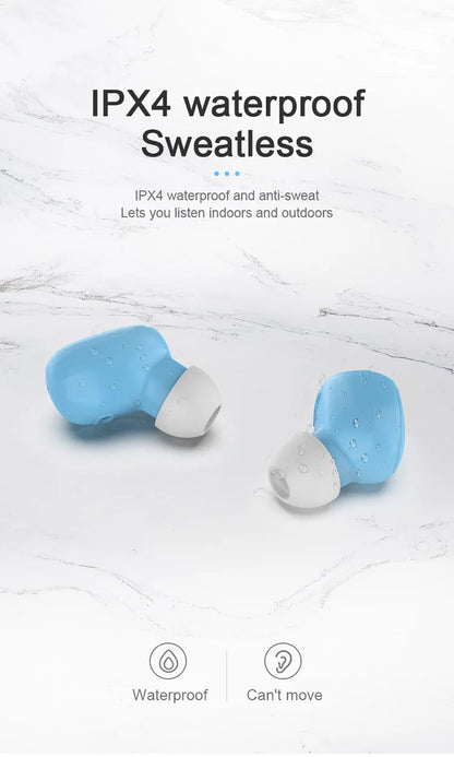 Mini auriculares TWS A6S Bluetooth auriculares intrauditivos inalámbricos Control táctil carga portátil para teléfono Android