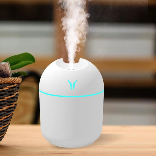 Mini humidificador y difusor de aromas USB de 250 mililitros con luz LED