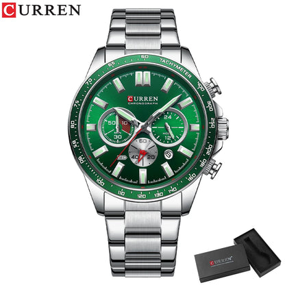 Reloj de hombre multifunción con cronógrafo y agujas luminosas