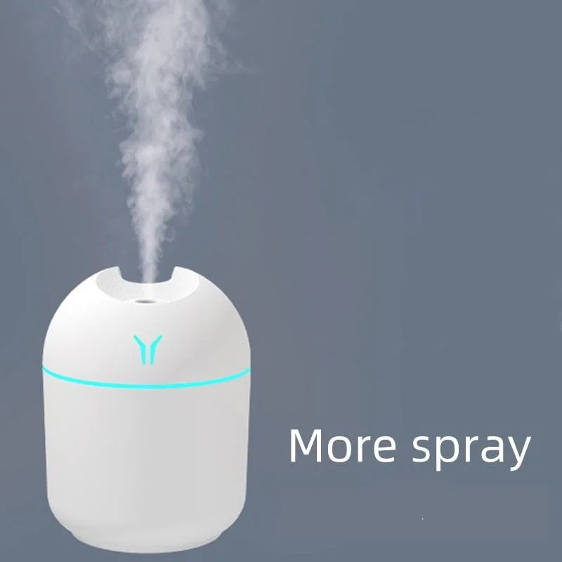 Mini humidificador y difusor de aromas USB de 250 mililitros con luz LED