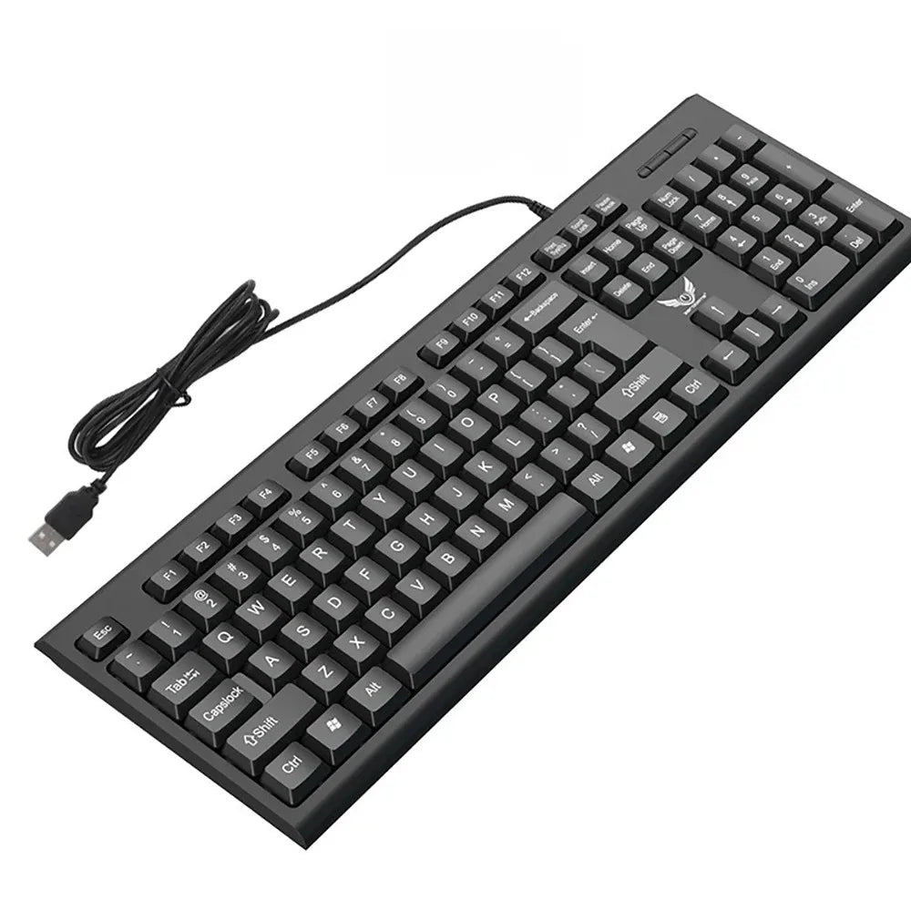 Teclado gamer de 104 teclas con luz RGB, tacto mecánico y resistente al agua