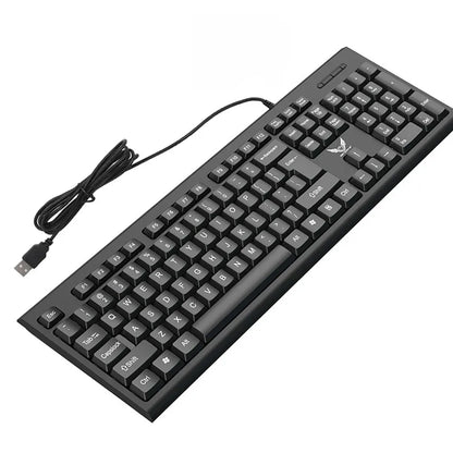 Teclado gamer de 104 teclas con luz RGB, tacto mecánico y resistente al agua