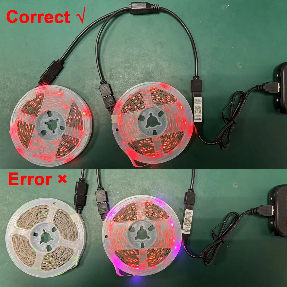Tira de LED RGB con Bluetooth para habitación, televisión y ordenador