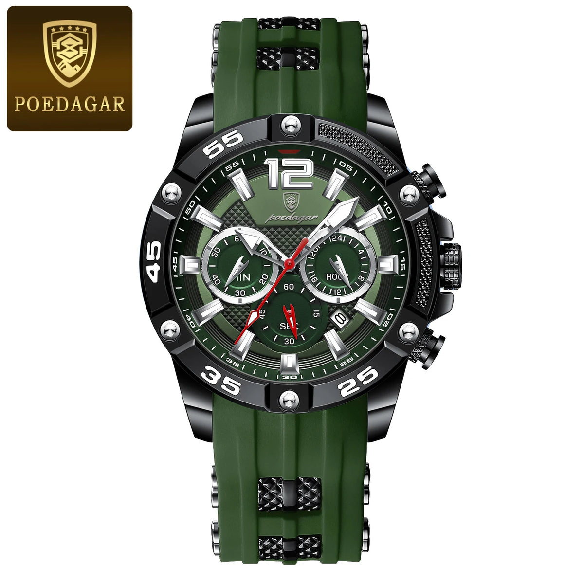 Reloj de hombre, elegancia deportiva en acero inoxidable