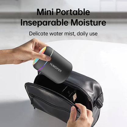 Mini humidificador difusor de aroma USB con luz LED