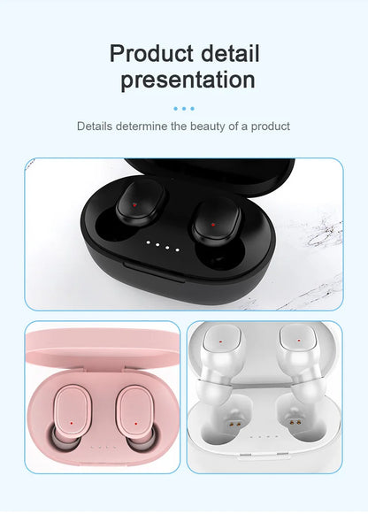 Mini auriculares TWS A6S Bluetooth auriculares intrauditivos inalámbricos Control táctil carga portátil para teléfono Android