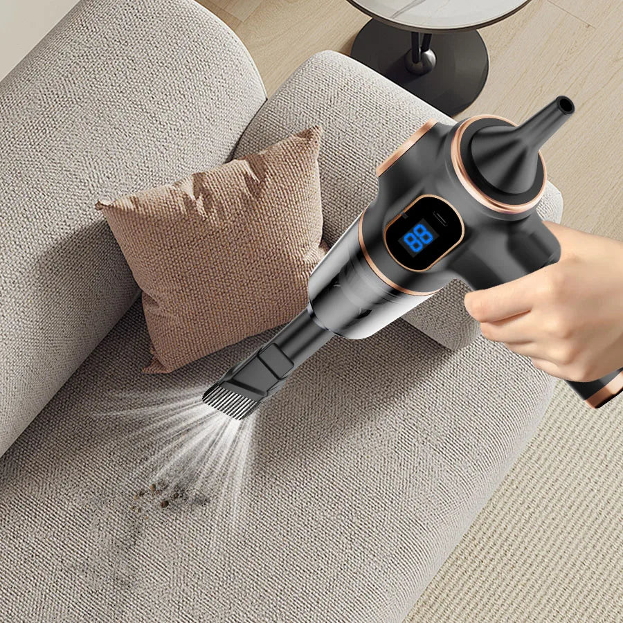 Aspirador de coche inalámbrico de mano, potente y recargable