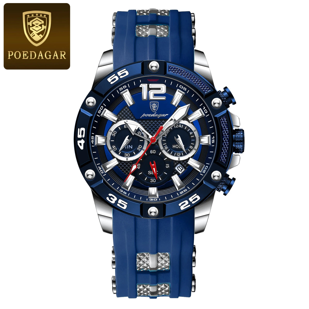 Reloj de hombre, elegancia deportiva en acero inoxidable
