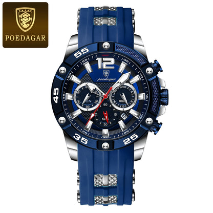 Reloj de hombre, elegancia deportiva en acero inoxidable