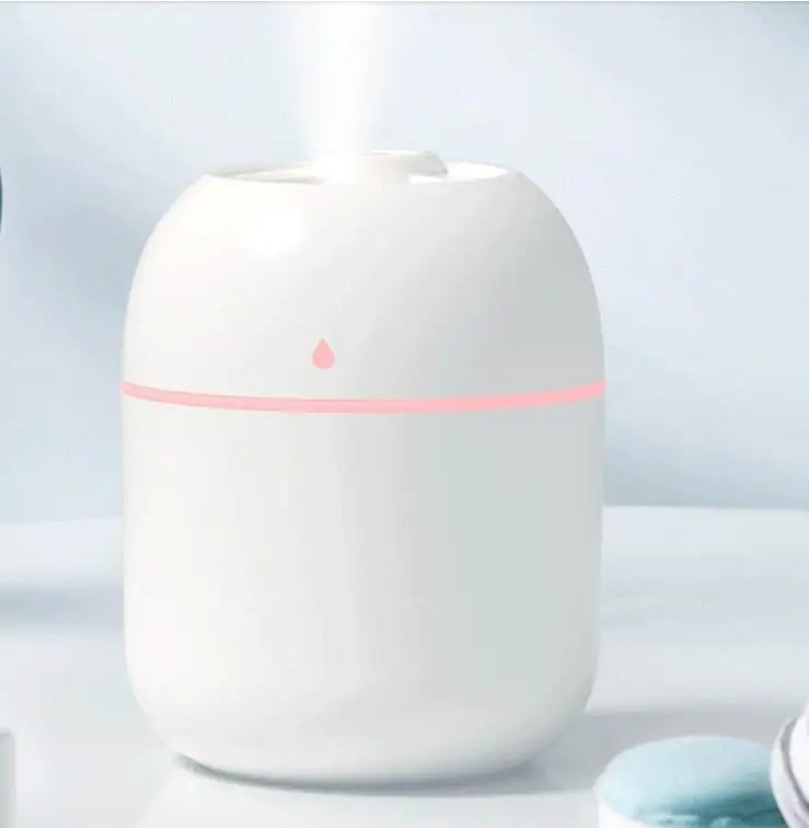 Mini humidificador y difusor de aromas USB de 250 mililitros con luz LED