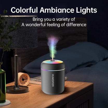 Mini humidificador difusor de aroma USB con luz LED
