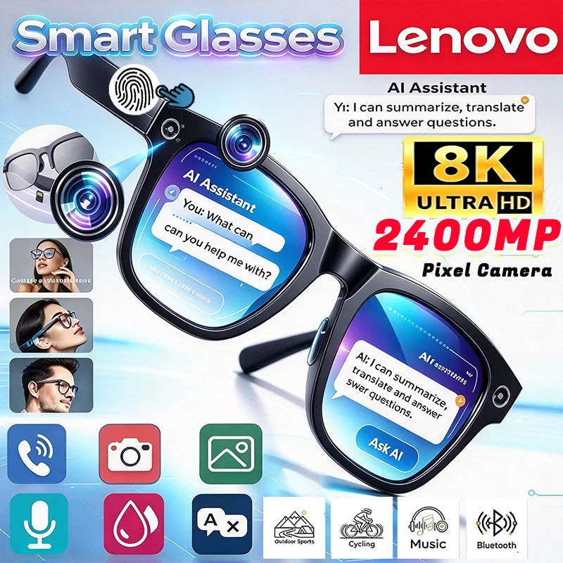 Gafas de sol inteligentes con Bluetooth y cámara