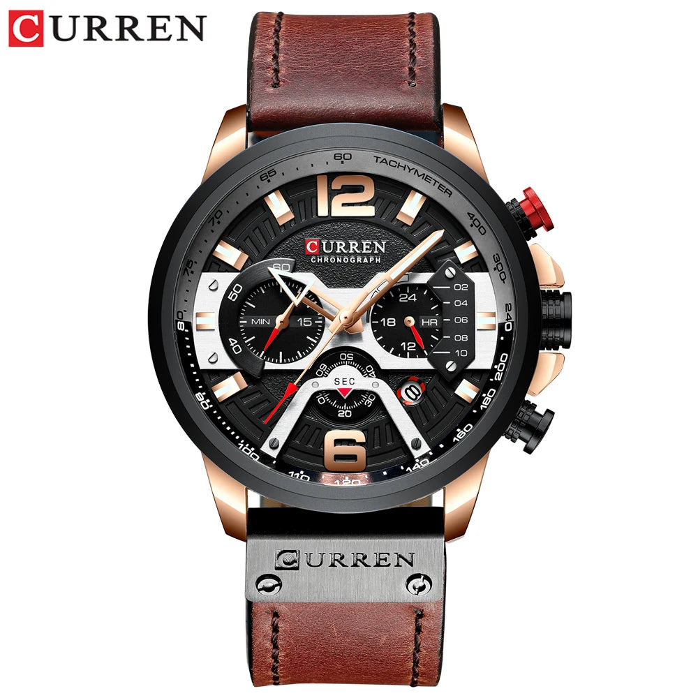 Reloj deportivo de hombre con cronógrafo y fecha automática